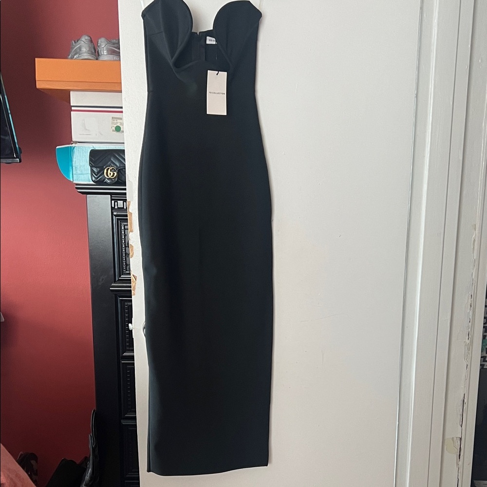 Chic Strapless Black Dress